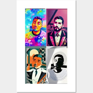 The four personalities of a single man Posters and Art